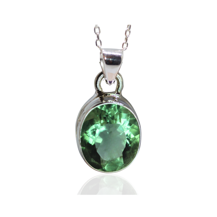 Blue Green Apatite Pendant