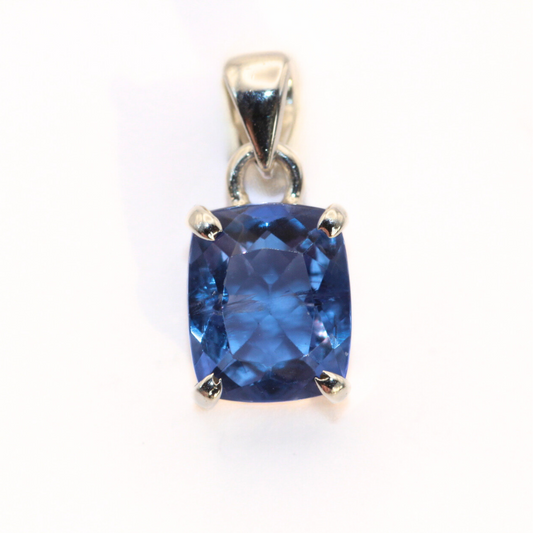 Azure Apatite Silver Pendant