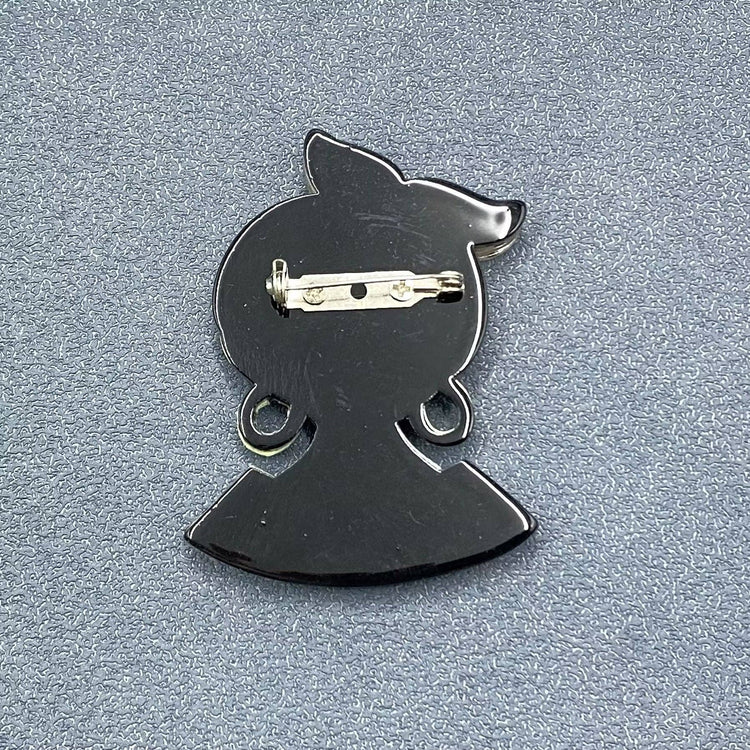 Chic Lady Acrylic Brooch
