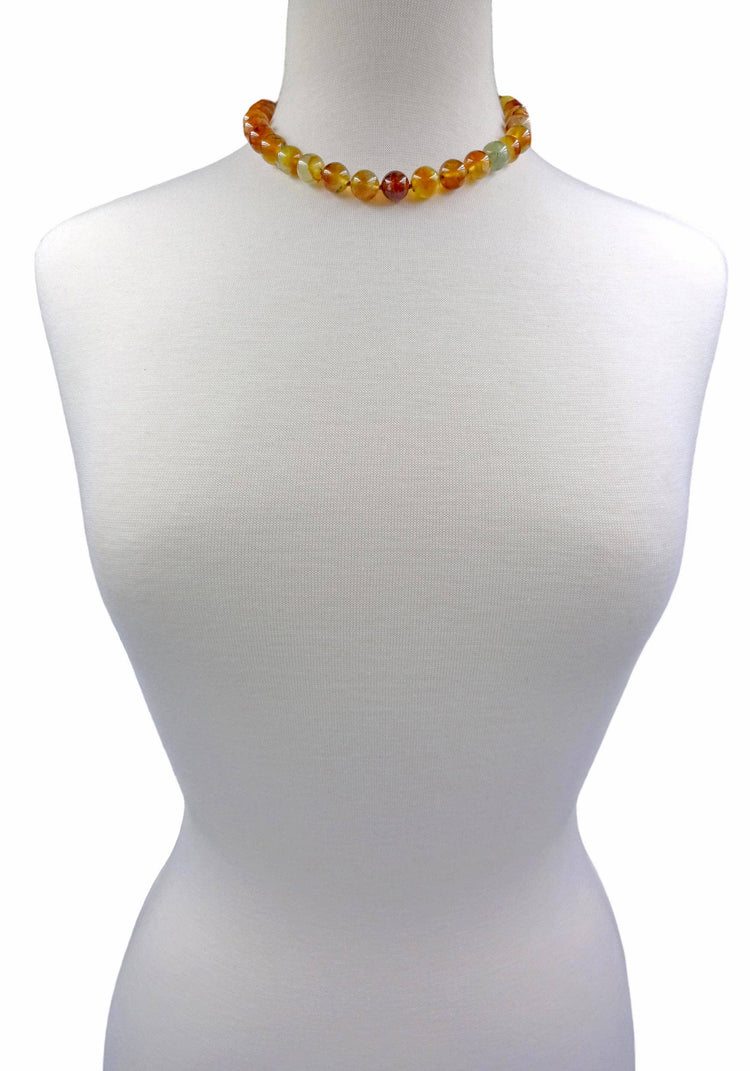 Prehnite Collar Necklace