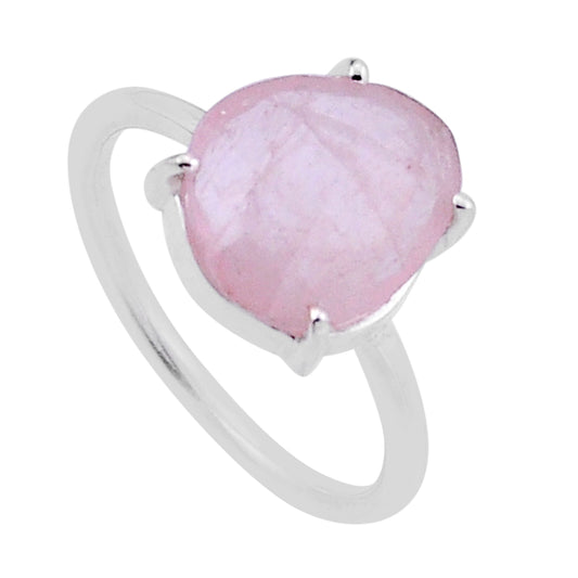 Morganite Solitaire Ring