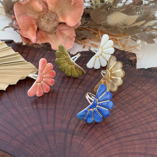 Porcelain Ring in Vibrant Blue