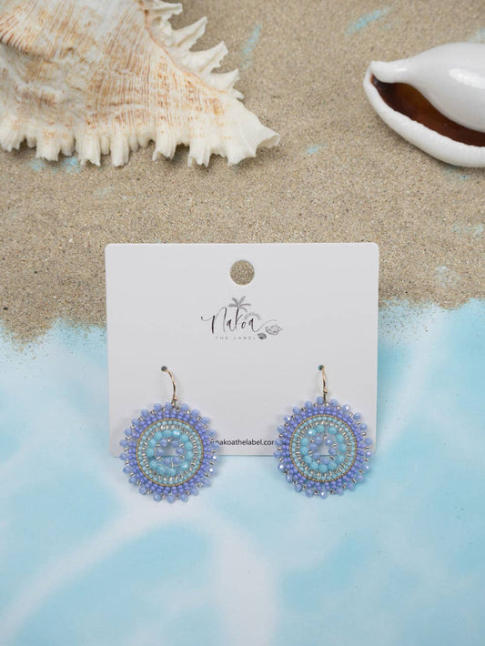 Sunburst Beaded Earrings
