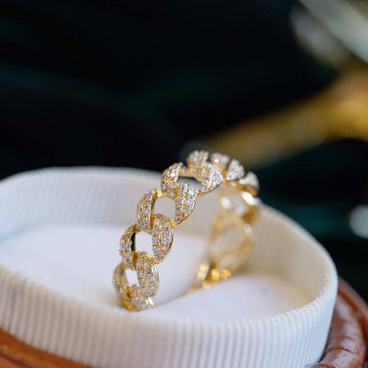 Sterling Silver Chain Ring