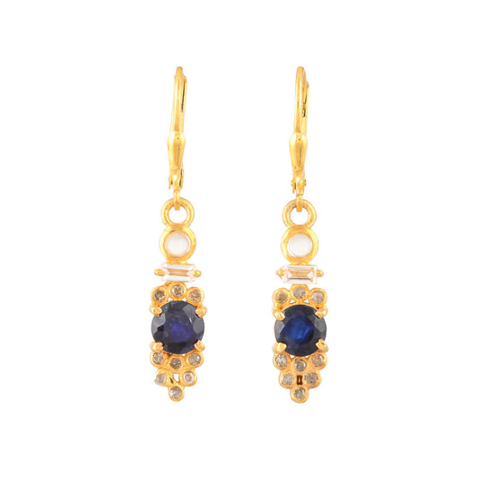 Sapphire Vermeil Earrings