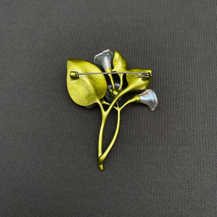 Morning Glory Resin Flower Brooch