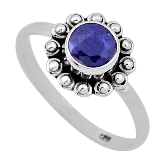 Sapphire Silver Ring