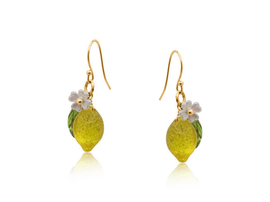 Santorini Lemon Drop Earrings: YELLOW