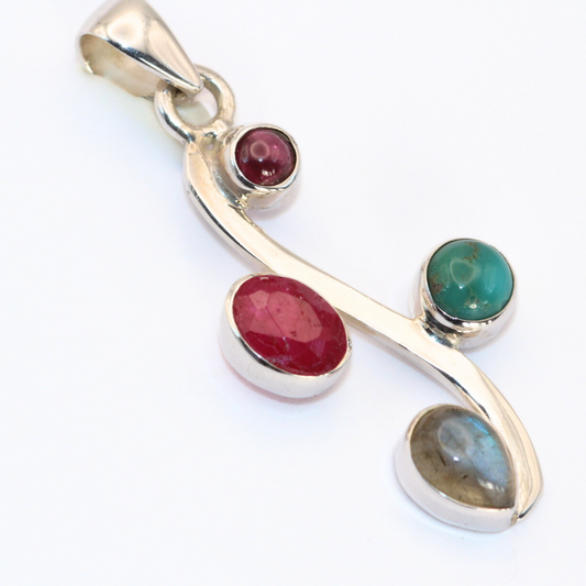 Cosmos Silver Pendant