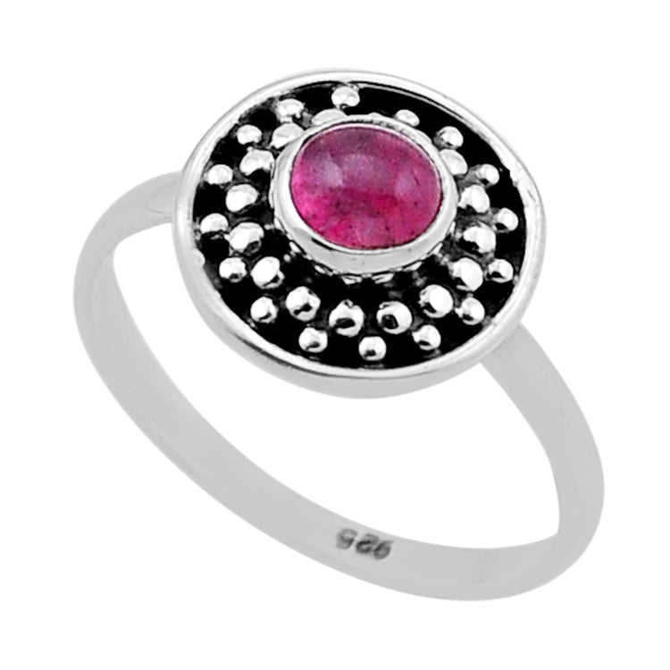 Tourmaline Silver Ring