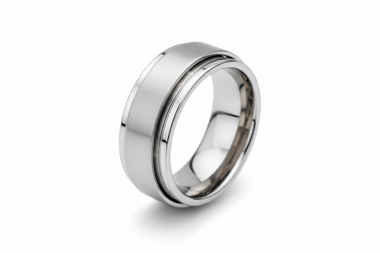 Steel Ring Luxe Black