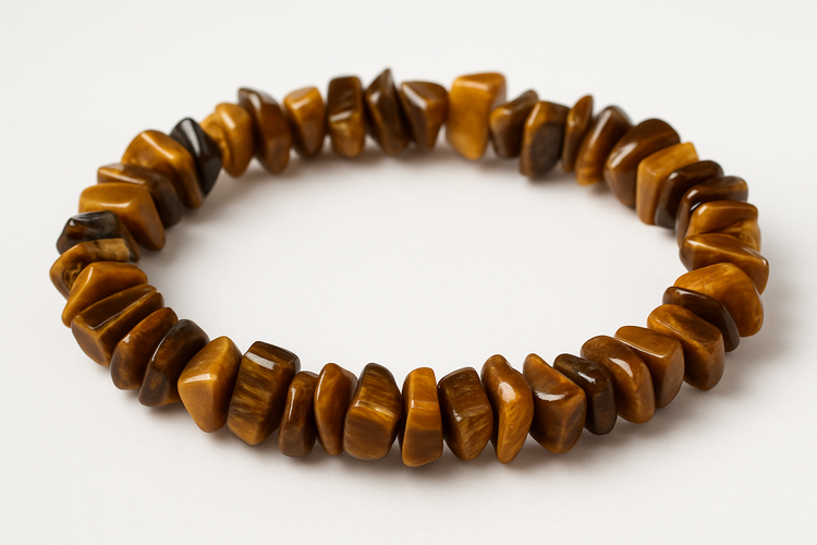 Tigers Eye gemstone chip bracelet